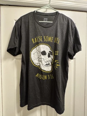 Camiseta gris jaspeado WWE Stone Cold Steve Austin "Raise Some Hell" - Talla L Foto 1 de 3