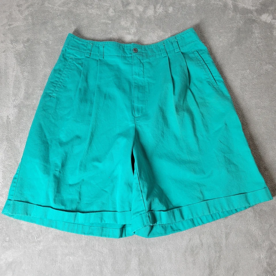 Pantalones Cortos Westbound Para Mujer 18 Plus Cremallera Azul Puño Dobladillo Algodón Informal Bolsillos Foto 1 de 4
