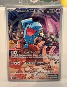 Team Rocket's Wobbuffet 203 Sv: Scarlet & Violet Promo Cards Holo - Picture 1 of 2