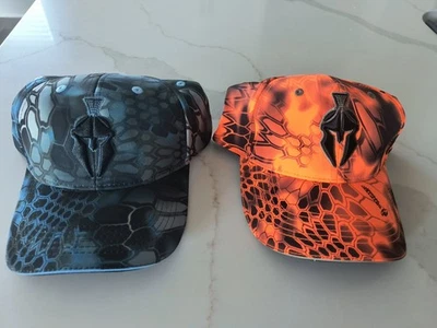 Par de Sombreros KRYPTEK Gorra Hombre Correa 1 Azul 1 Naranja Nuevo Foto 1 de 4