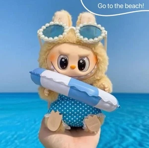 (ohne Spielzeug) kompatibles Set für 15/17cm LABUBU Strand Schwimmen Ersatz Kleidung Outfit - Bild 1 von 7