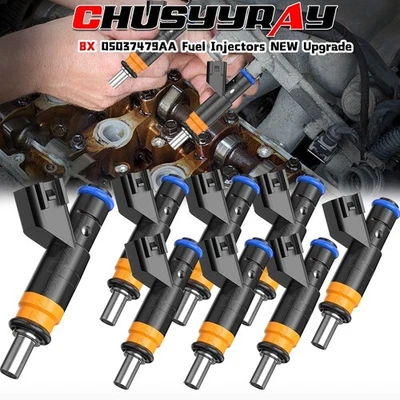 Inyectores de combustible 8 piezas para Ram 1500 Ram 2500 Ram 3500 5,7 L 2011 2012 2013 2014-2017 Foto 1 de 4