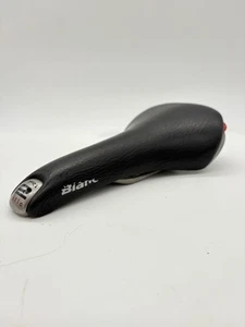 Selle Italia Bianchi TriMatic 2 Saddle Gel Leather Alloy Rails  Black Vintage - Picture 1 of 5
