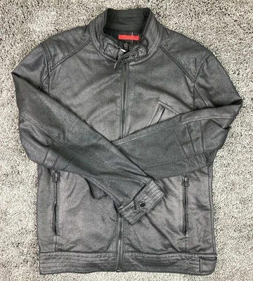 Chaqueta de Moto Zara Hombre Imitación Cuero Negra XL Estilo Motociclista Bolsillos con Cremallera Forrada Foto 1 de 4