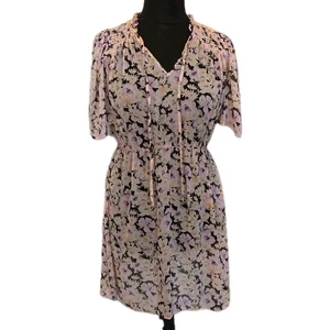 George Size 10 (12?) Sheer Floral Dress Beach Cover Up Floaty - Picture 1 of 8