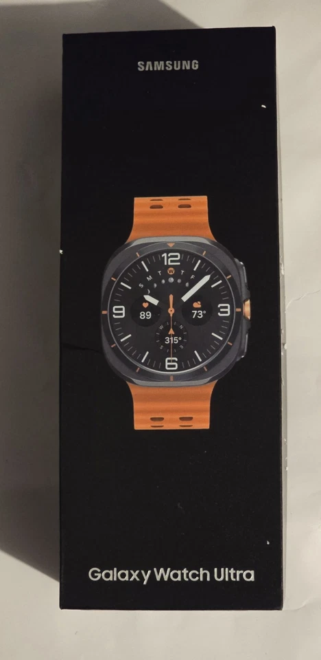 Samsung Galaxy Watch 7 Ultra Smartwatch 47mm LTE Titanium Marine Orange Band - Image 1 of 1