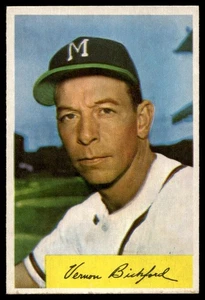 1954 Bowman Vern Bickford Milwaukee Braves #176 A1 - Picture 1 of 2