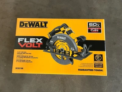 DeWALT DCS578 - FlexVolt 7-1/4" Cordless 60V Circular Saw NEW Factory sealed - Image 1 of 4