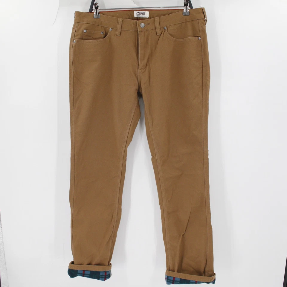 Pantalones Caquis Montaña Para Mujer 14 36x32 Camber 106 Forrados Calce Clásico Mezcla Algodón Foto 1 de 4