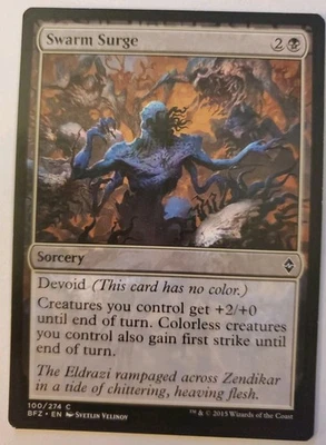MTG Magic The Gathering Card Swarm Surge Sorcery Black Battle for Zendikar 2015 - Image 1 of 2