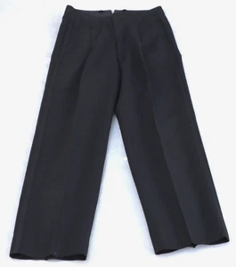 Vintage 1930s PALM BEACH mens black unlined suspender tuxedo pants 30W x 30.5L - Picture 1 of 10
