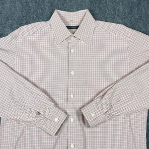 Ermenegildo Zegna Button Down Up Shirt Mens XL Multicolor Check Casual Preppy - Picture 1 of 9