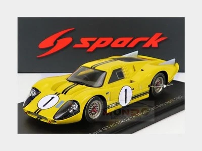 1:43 SPARK Ford Usa Gt40 7.0L V8 #1 Test Car 24H Le Mans 1967 B.Mclaren S4545 - Immagine 1 di 2
