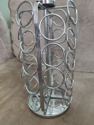 Keurig K-Cup 36 Soporte para cápsulas de té de café Cromo Giratorio Redondo Carrusel Gran Forma Foto 1 de 4