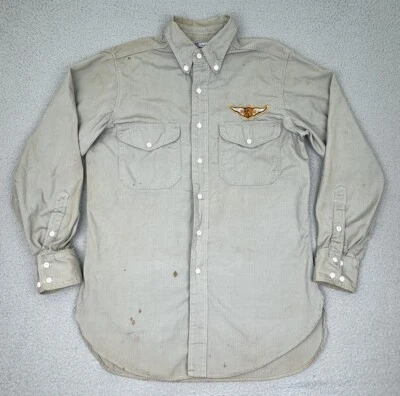 Rare HARLEY DAVIDSON SHIRT Mens M Chain Stitch Florida MC 1940's 1950's - Image 1 of 4
