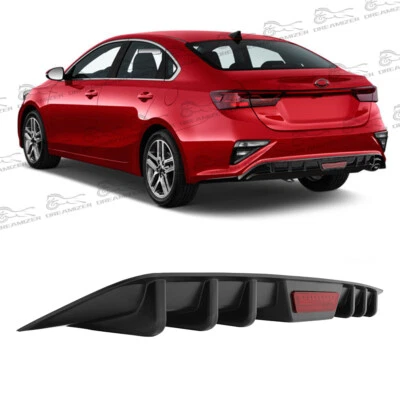 Difusor trasero parachoques inferior 6 aletas divisor mentón labio para Kia Forte5 GT Line Foto 1 de 4