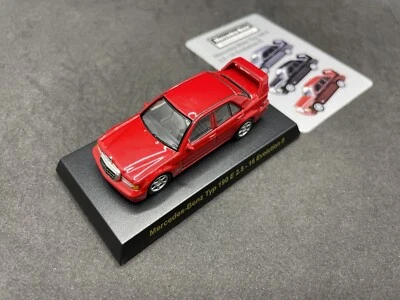 Kyosho 1/64 Mercedes-Benz Typ 190 E2.5-16 Evolution2 Red diecast model car 9D3 - Image 1 of 4