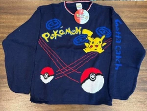 Vintage Pokémon Youth Knit Sweater Multiple Size and Colors - Pikachu and more! - Picture 1 of 31
