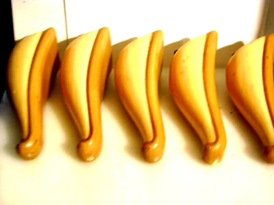 Шикарный лакированный твердый 5 короткие ноги европейский стиль 2 тона бежевый с винтами 8 «H - Изображение 1 из 4