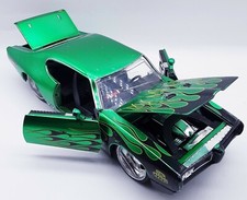 JADA BIG TIME Muscle car 1969 Pontiac GTO Judge 1:24 TLC 8" x 3" green flames