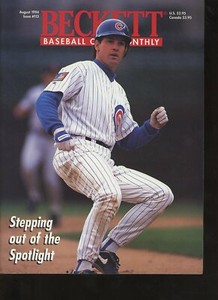 Beckett Baseball Magazine August 1994 # 113 Ryne Sandberg Paul O Neill Yankees