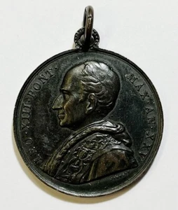 Leone XIII (1878-1903). Medaglia 1902 Il Buon pastore - Opus: Johnson e.2404 - Foto 1 di 2
