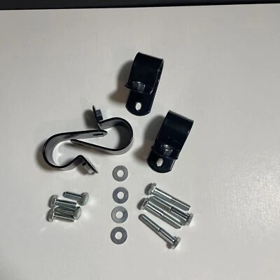 Norton Commando 750 850 Grab Rail Clips (4) 06-3798 06-3641 Roaster Interstate - Image 1 of 4