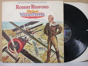 Henry Mancini- The Great Waldo Pepper Soundtrack LP 1975 Robert Redford Movie - Picture 1 of 3