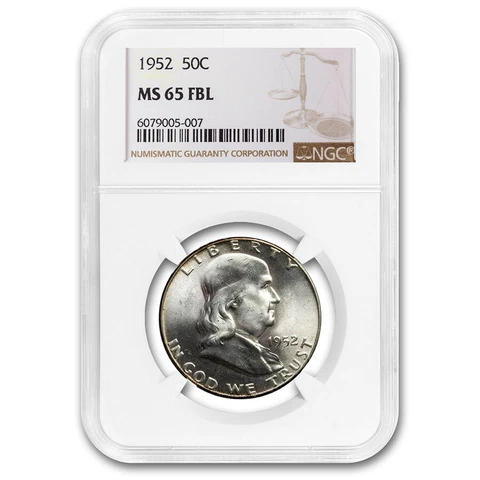 1952 Franklin Half Dollar MS-65 NGC (FBL) - SKU#226824 Cover