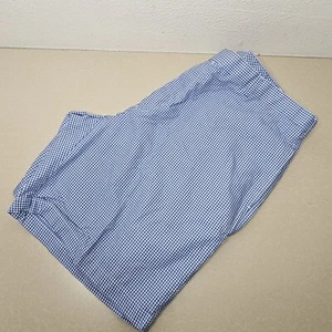 Peter Millar Shorts Mens 40 Blue White Checkered Chino Golf Dad Preppy - Picture 1 of 7