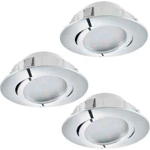 3PZ Recessed LED Spotlight Round Modern Chrome Adjustable GL1510 - Picture 1 of 1