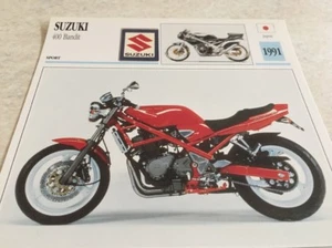 Enchufe Moto Colección Atlas Motorbike Suzuki 400 Bandit 1991 - Imagen 1 de 2