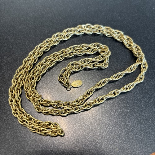 Collana Valentino Roma New York Vintage Placcata Oro Spessore 36” Ce