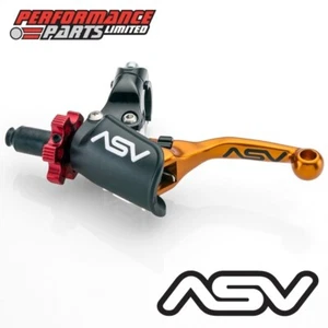 ASV F4 Orange Short Universal Clutch Lever with Pro Perch CDF406PX-SO - Picture 1 of 7