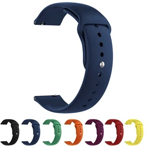 20 MM 22 MM Quick Release Silicone Sport Smart Watch Strap Band for Men & Women - Picture 1 of 52