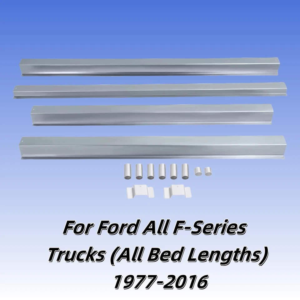 4 piezas travesaños con soporte de piso para cama Ford F-150 1977-2016 Foto 1 de 4