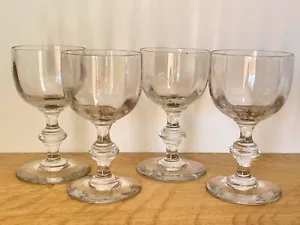 Ensemble de 4 Verres à pied Anciens - Collection - Picture 1 of 6