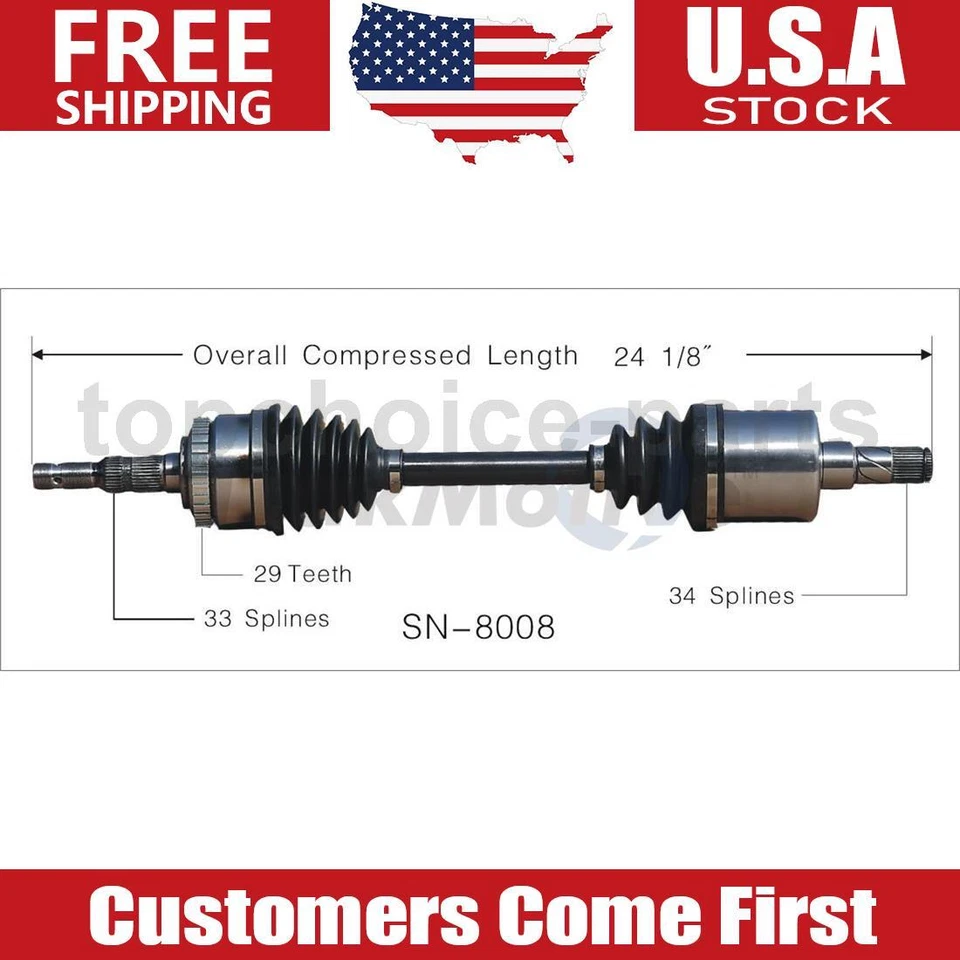 Eixo dianteiro esquerdo driver CV fabricante de equipamento original para Saturn LW200 2.2L manual trans 2001-2003 - Imagem 1 de 1