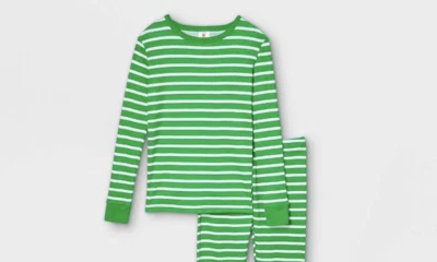 Camisa de pijama familiar a juego 100 % algodón a rayas para niños - talla 4  Foto 1 de 2