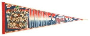1991 Minnesota Twins World Series Champs Baseball 30x12 Felt Pennant - Picture 1 of 1