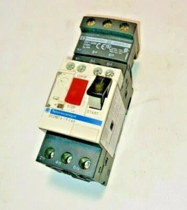 Telemecanique GV2ME16, 9-14  Amps Manual Motor Starter w/ GV1-G09 Terminal Block - Picture 1 of 5