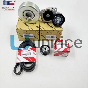 NEW For Lexus LS460 07-14  Serpent-Fan KIT Belt Tensioner and Pulley Kit  4-PC - Picture 1 of 6