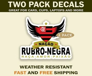 Nacao Rubro Negra Sticker Decals Clube de Regatas do Flamengo - Picture 1 of 2