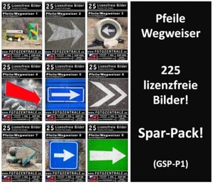 225 Lizenzfreie Profi-Bilder Pfeile Wegweiser Royalty Free Photoshop DVD - Bild 1 von 10