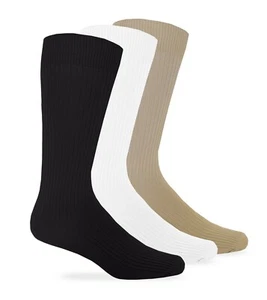 Jefferies Socks Boys Rib Crew Dress School Socks 6 Pair Pack Made in USA - Picture 1 of 5