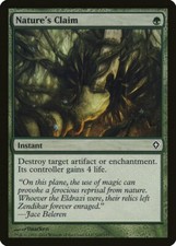 Nature's Claim Worldwake NM Green Common MAGIC THE GATHERING MTG CARD ABUGames