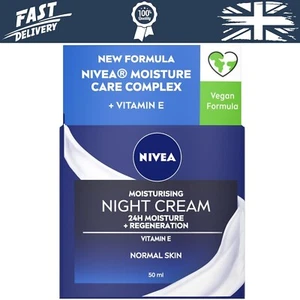 Moisturising Night Cream (50ml), 24 Hour Overnight Moisturising Cream f... - Picture 1 of 6