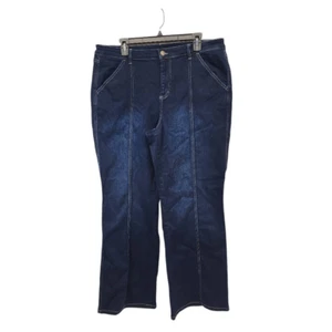 Belle by Kim Gravel Gr. 18 TripleLuxe Reg Denim Seamed to Perfection Jeans - Bild 1 von 11
