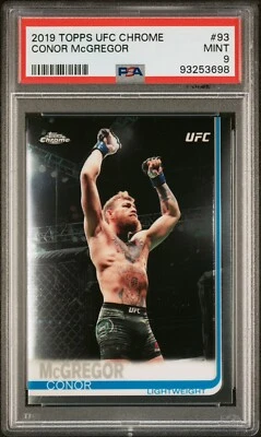 2019 Topps Chrome UFC Conor McGregor #93 PSA 9 MINT - Image 1 of 2