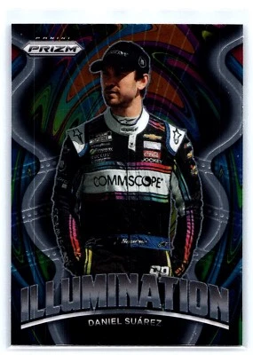 2022 PRIZM RACING NASCAR #I-9 DANIEL SUAREZ ILLUMINATION BASE INSERT CHEVY - Image 1 of 2